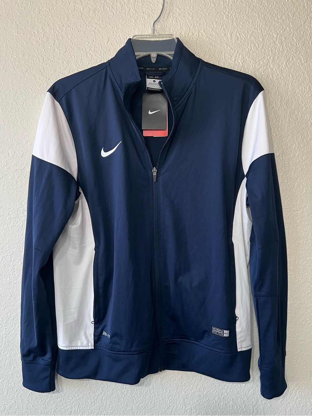 Nike Team Dri-FIT FC Soccer Full Zip Track Jacket Navy 588470-419 Men’s Large